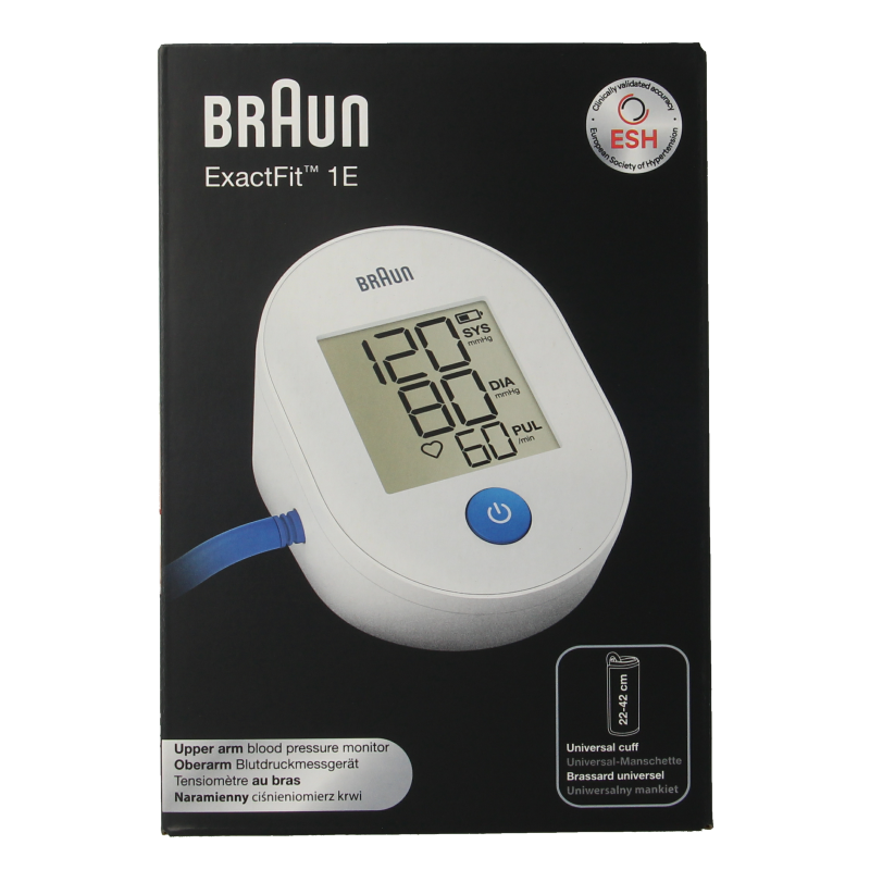 Braun Exactfit 1E bovenarm bloeddrukmeter 1 Stuks