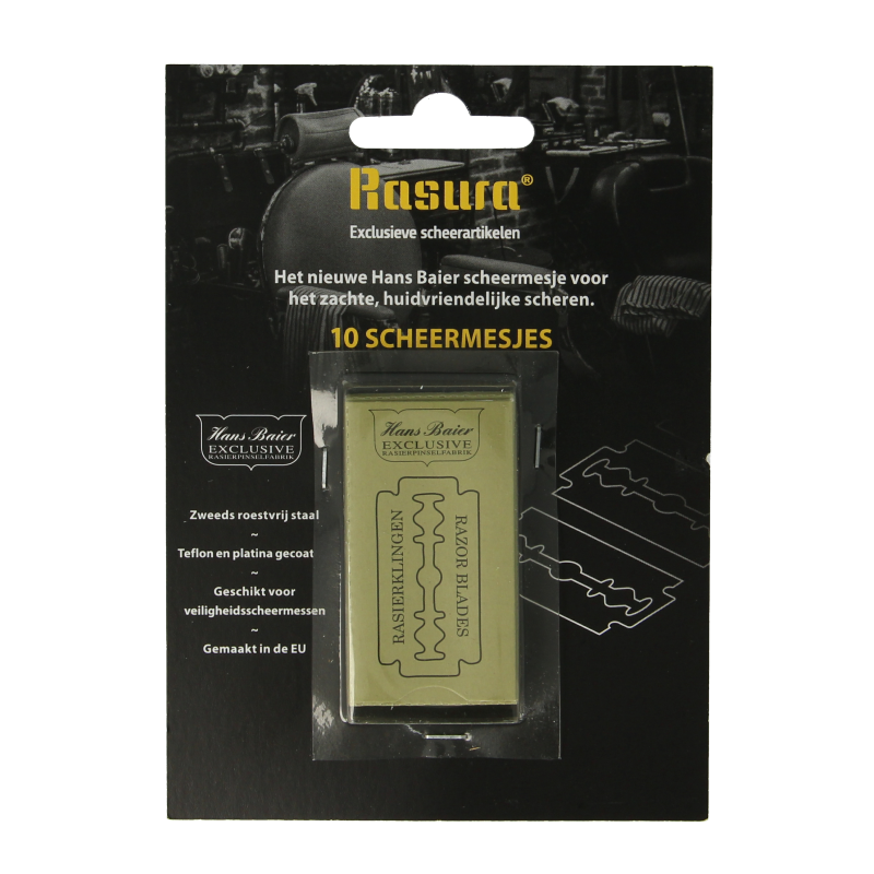 Hans Baier Scheermesjes op blister 10 Stuks