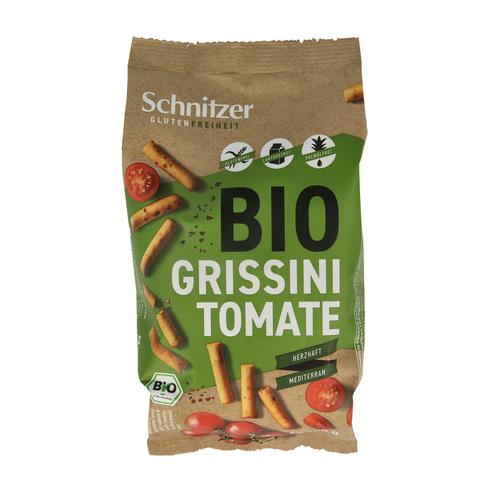 Schnitzer Grissini tomate glutenvrij bio 100.00 Gram
