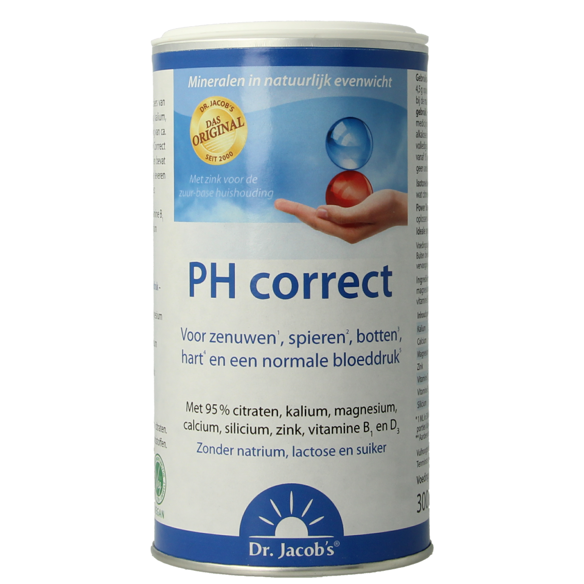 Dr. Jacob's PH Correct poeder 300.00 Gram