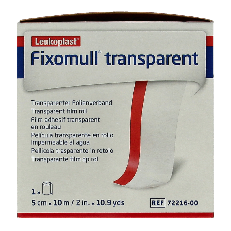 Fixomull Transparent 10m x 5cm 7221600  1 Stuks