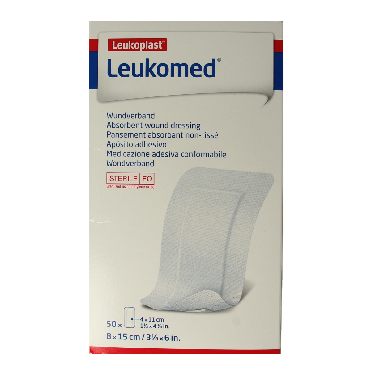 Leukomed Wondverband 8.0 x 15cm steriel 50.00 Stuks