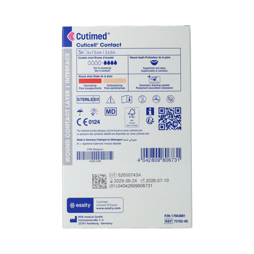 Cuticell Cuticell Contact 5x 7.5cm 5.00 Stuks