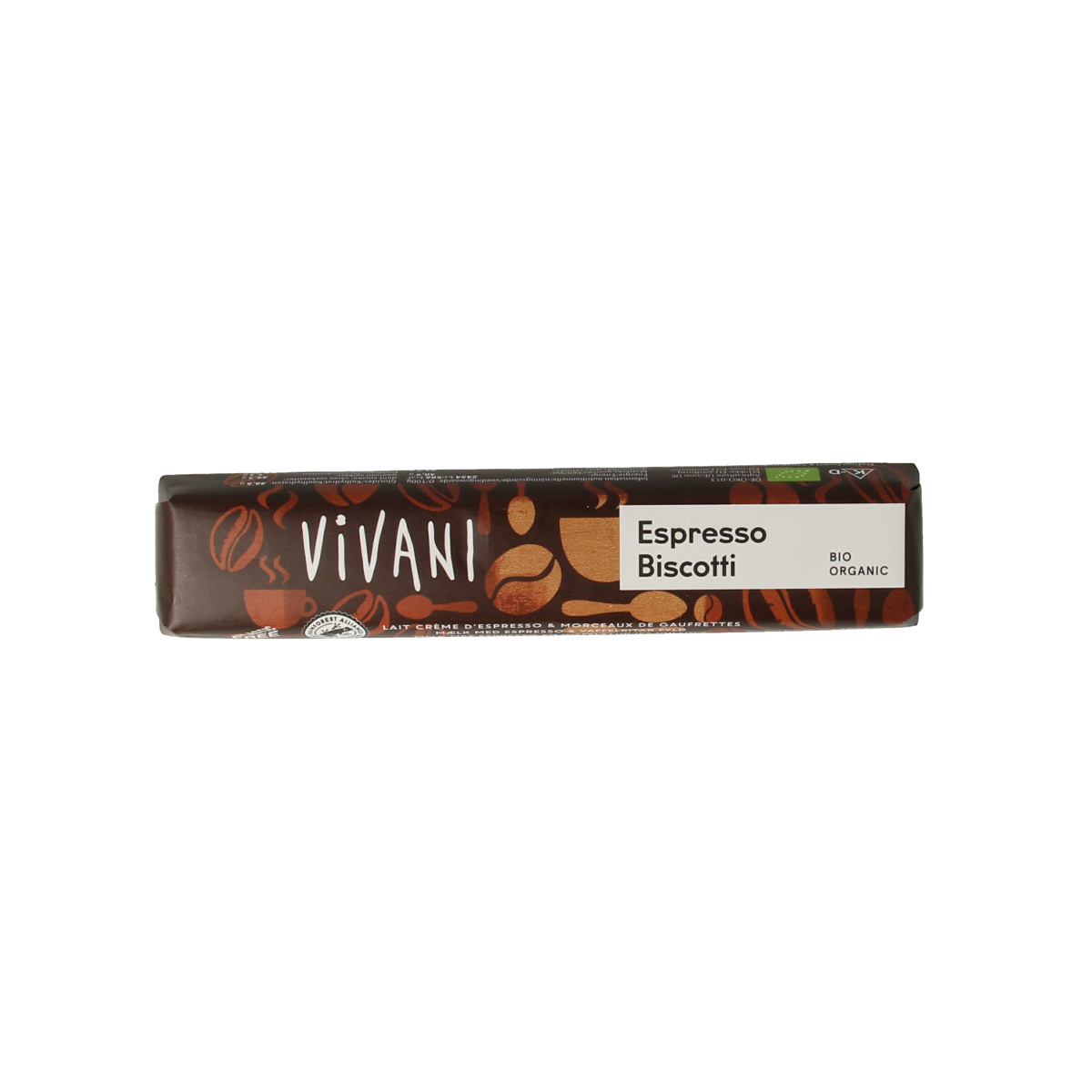 Vivani Chocolate To Go espresso biscotti bio 40.00 Gram