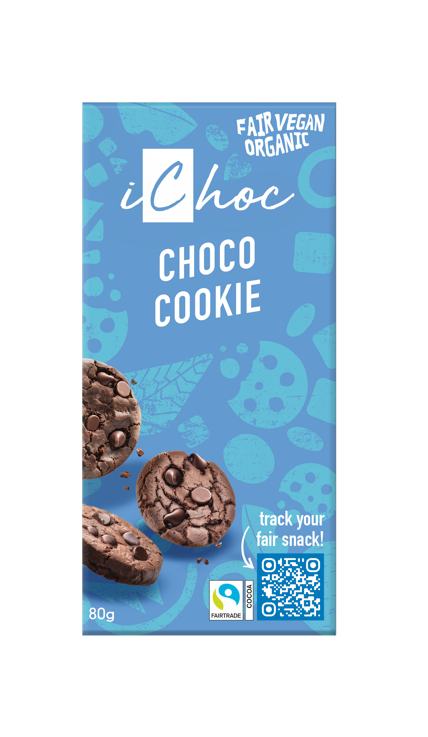 Ichoc Choco cookie vegan bio 80 Gram