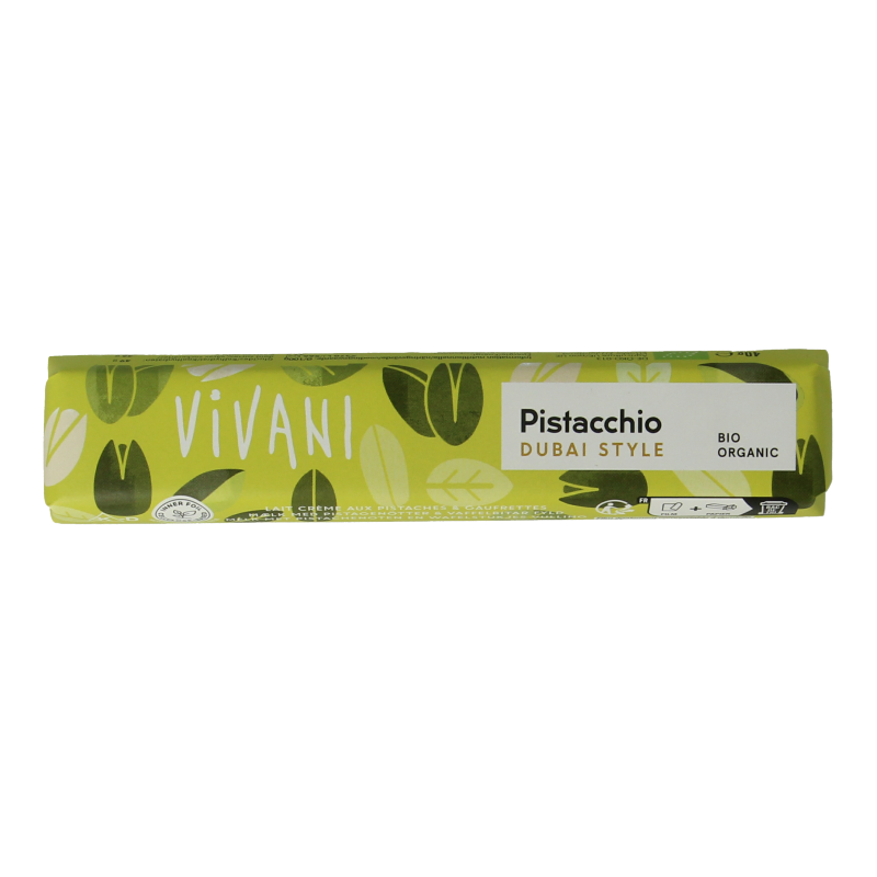 Vivani Chocolate To Go pistacchio  bio 40 Gram