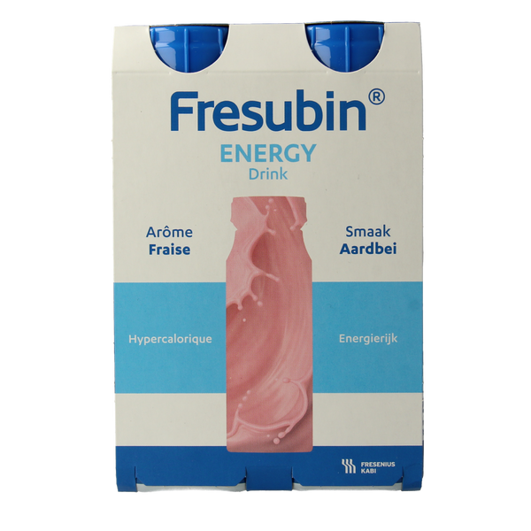 Fresubin Energy drink aardbei 200ml 4.00 Stuks