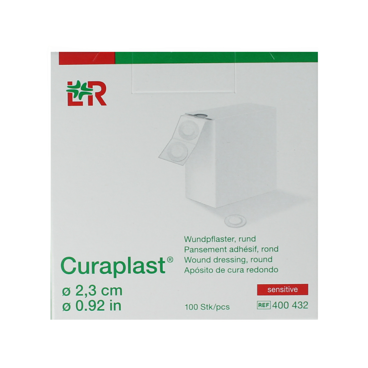 Curaplast Sensitive wondpleister rond 2.3cm 100.00 Stuks
