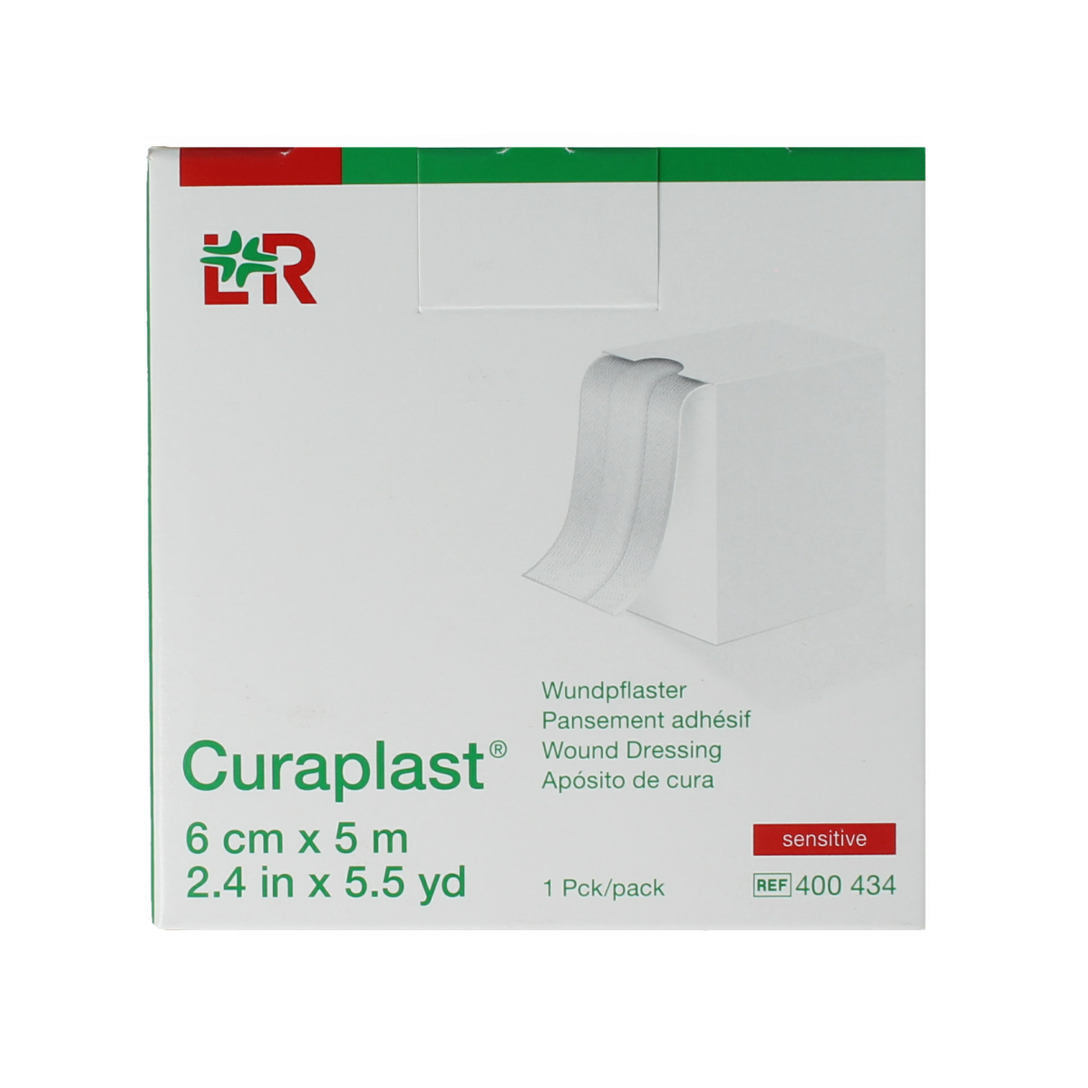 Curaplast Sensitive wondpleister 6cm x 5m 1.00 Rol