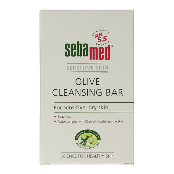 Sebamed Zeepvrije wastablet olijf 150.00 Gram