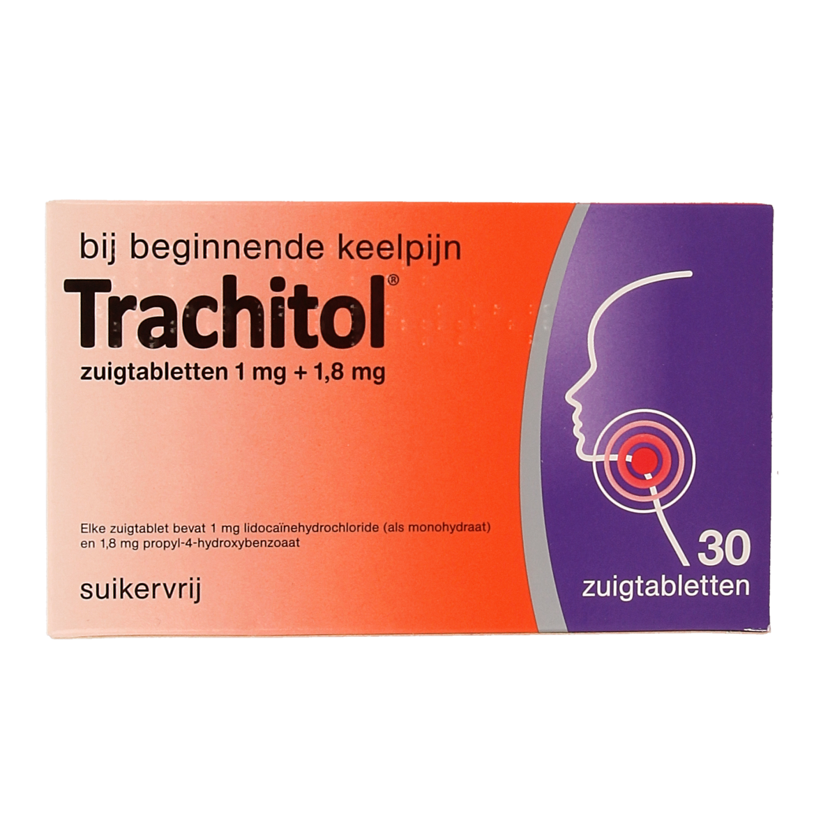 Trachitol Zuigtabletten suikervrij 30.00 Zuigtabletten