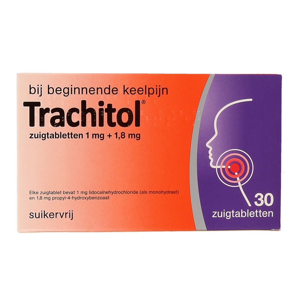 Trachitol Zuigtabletten suikervrij 30.00 Zuigtabletten