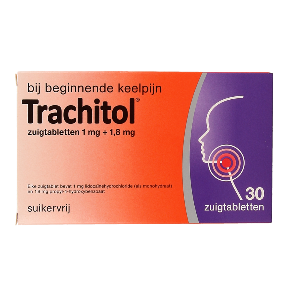 Trachitol Zuigtabletten suikervrij 30.00 Zuigtabletten