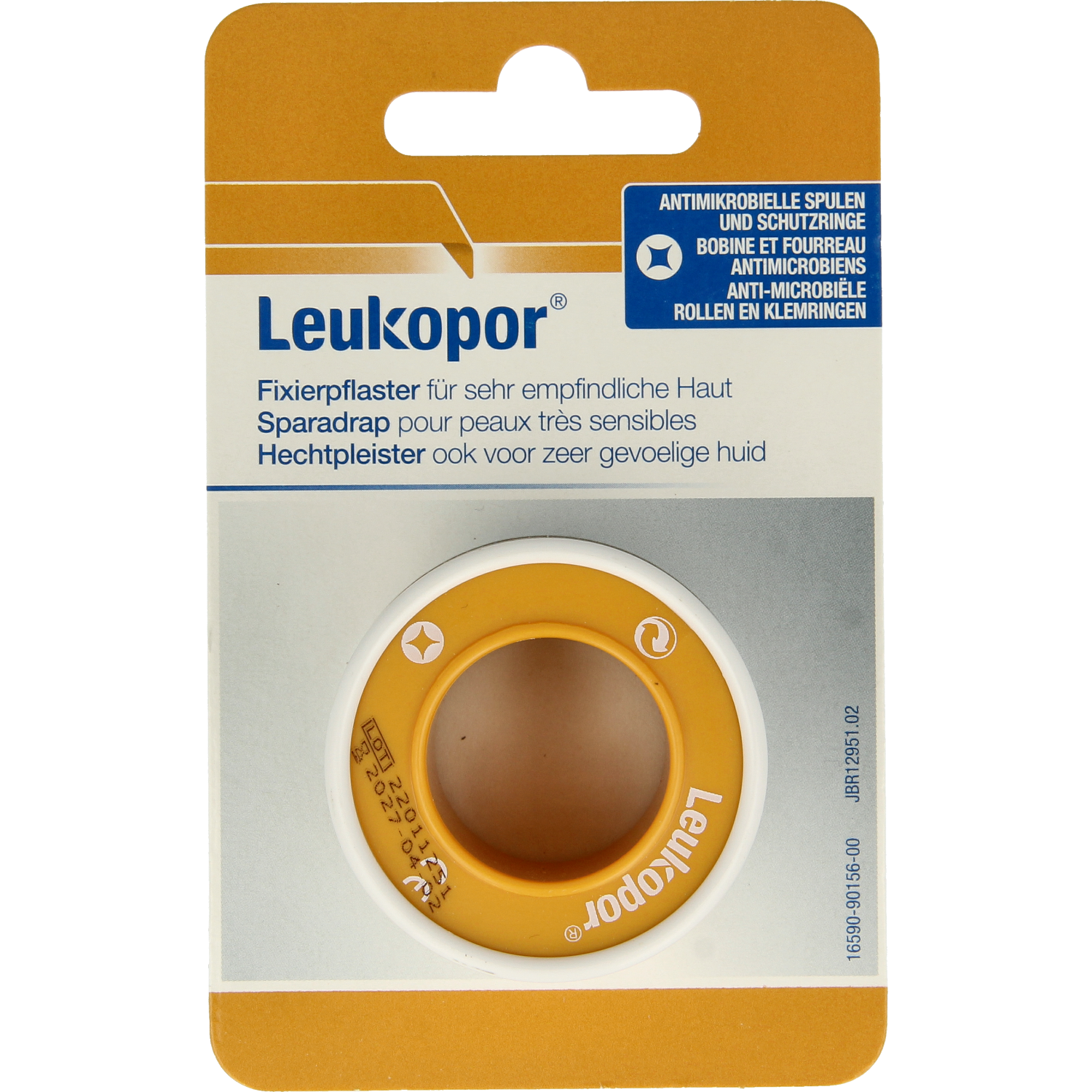 Leukopor Hechtpleister eurolock 5m x 2.50cm 1.00 Stuks