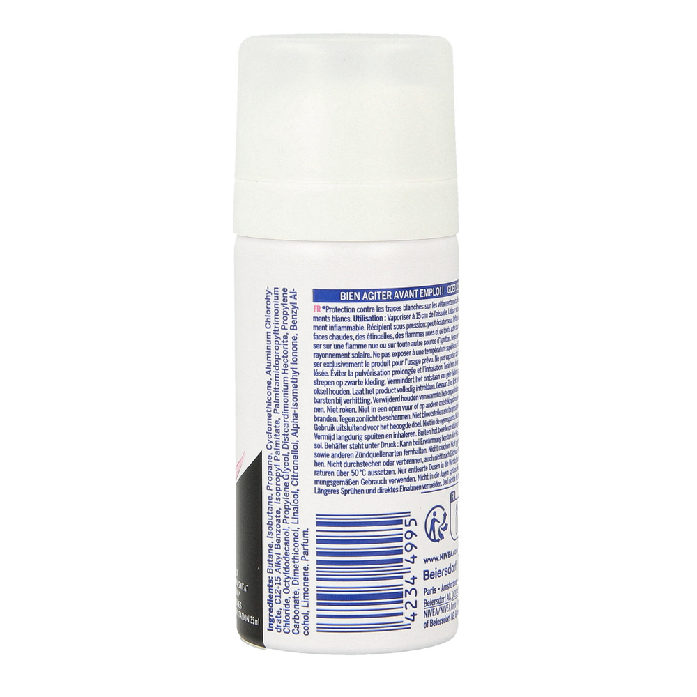 Nivea Deodorant spray black & white invisible  mini 35.00 Milliliter