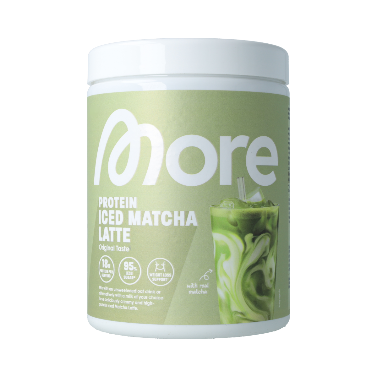 More Nutrition More Protein Iced Matcha Latte Original Taste 300.00 Gram