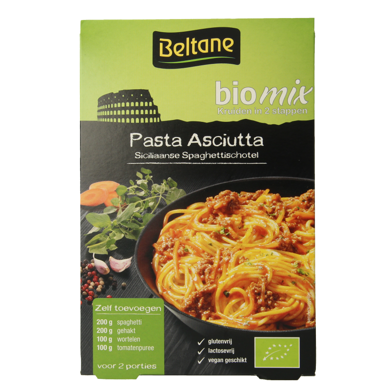 Beltane Asciutta Siciliaanse spaghetti schotel mix bio 29.8 Gram