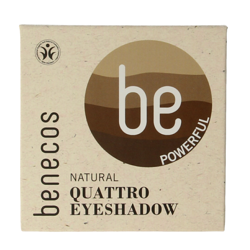 Benecos natural beauty Natural eyeshadow quantro coffee 1 Stuks