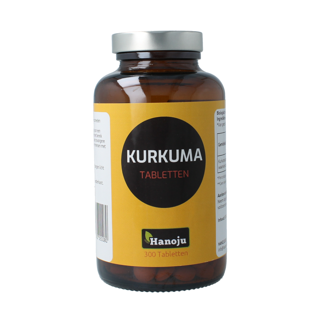 Hanoju Kurkumapoeder 500mg 300.00 Tabletten