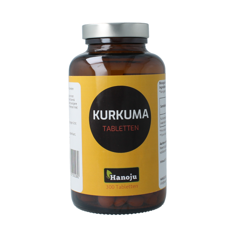 Hanoju Kurkumapoeder 500mg 300 Tabletten