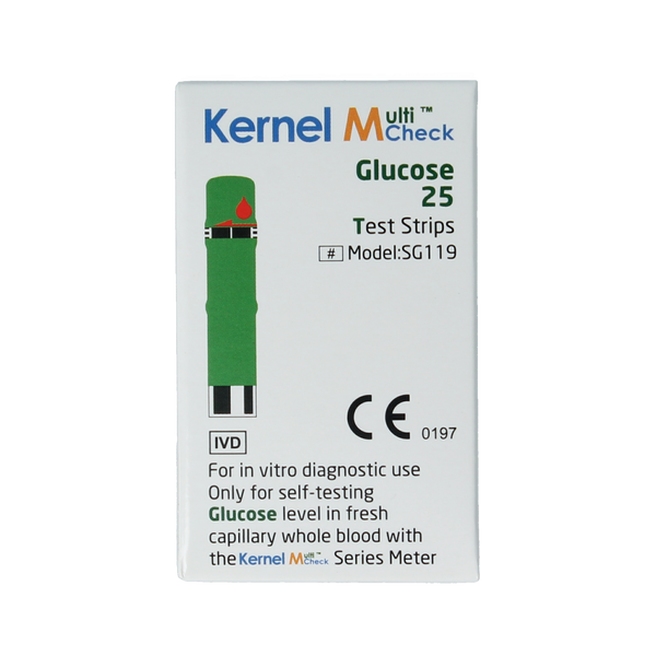 Testjezelf.nu Multicheck glucose teststrips 25.00 Stuks