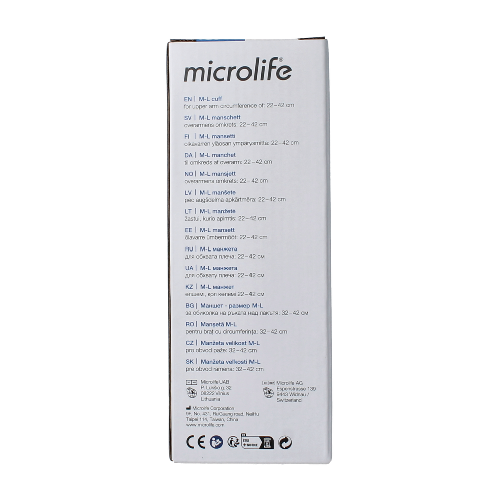 Microlife Manchet 4G soft maat M-L (22-42cm) 1.00 Stuks