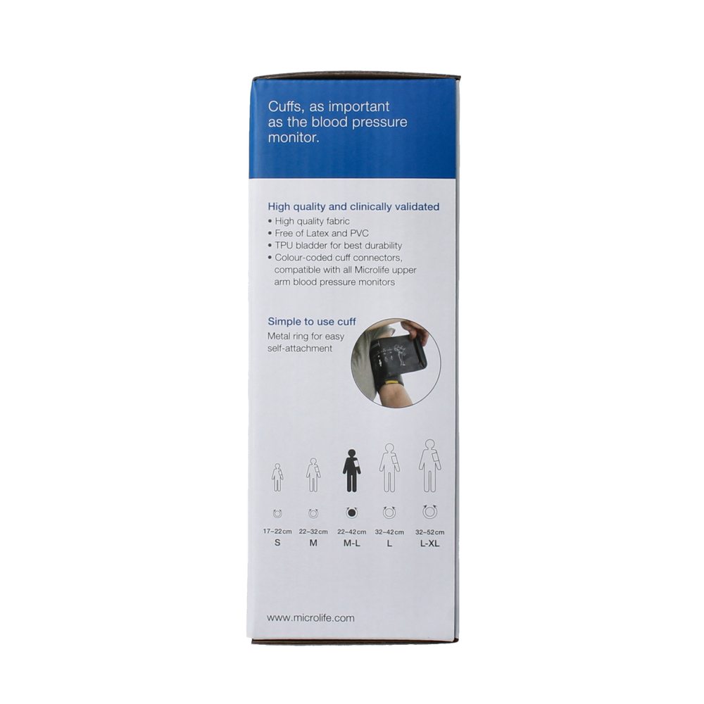 Microlife Manchet 4G soft maat M-L (22-42cm) 1.00 Stuks