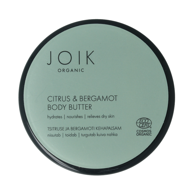 Joik Organics Citrus & bergamot body butter organic vegan 150 Milliliter
