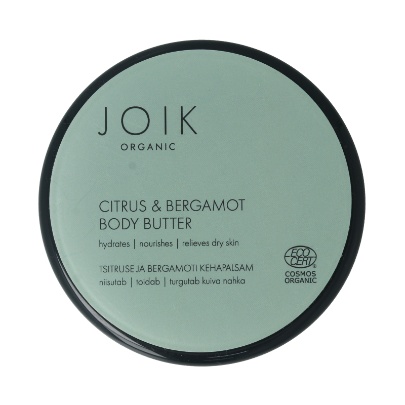 Joik Organics Citrus & bergamot body butter organic vegan 150 Milliliter