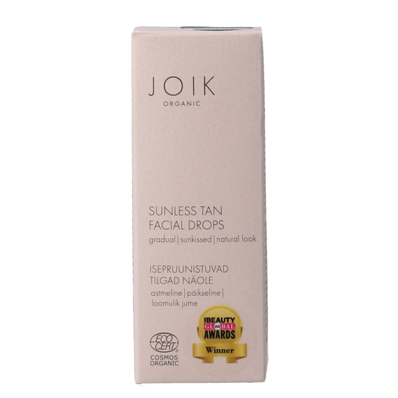 Joik Organics Sunless tan facial drops 30 Milliliter