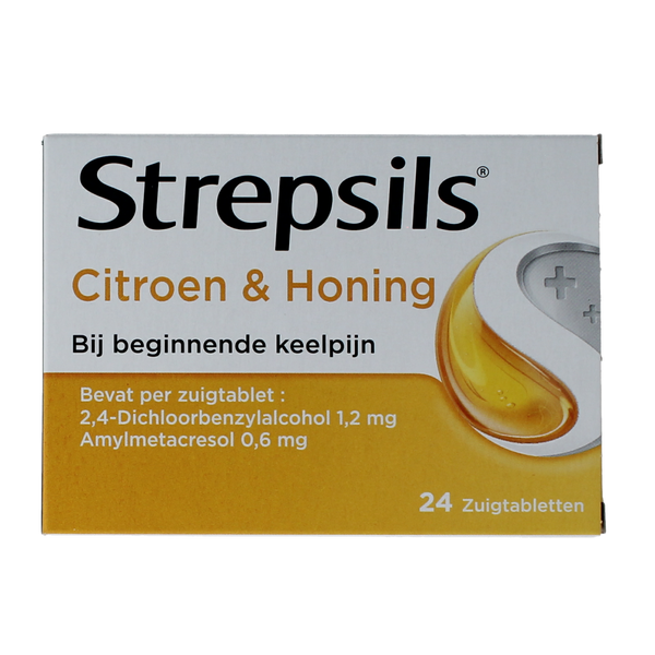 Strepsils Citroen & honing 24.00 Zuigtabletten