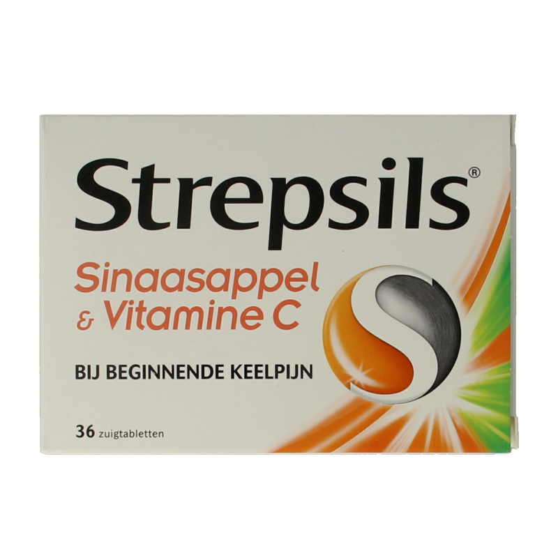 Strepsils Sinaasappel / Vitamine C 36 Zuigtabletten