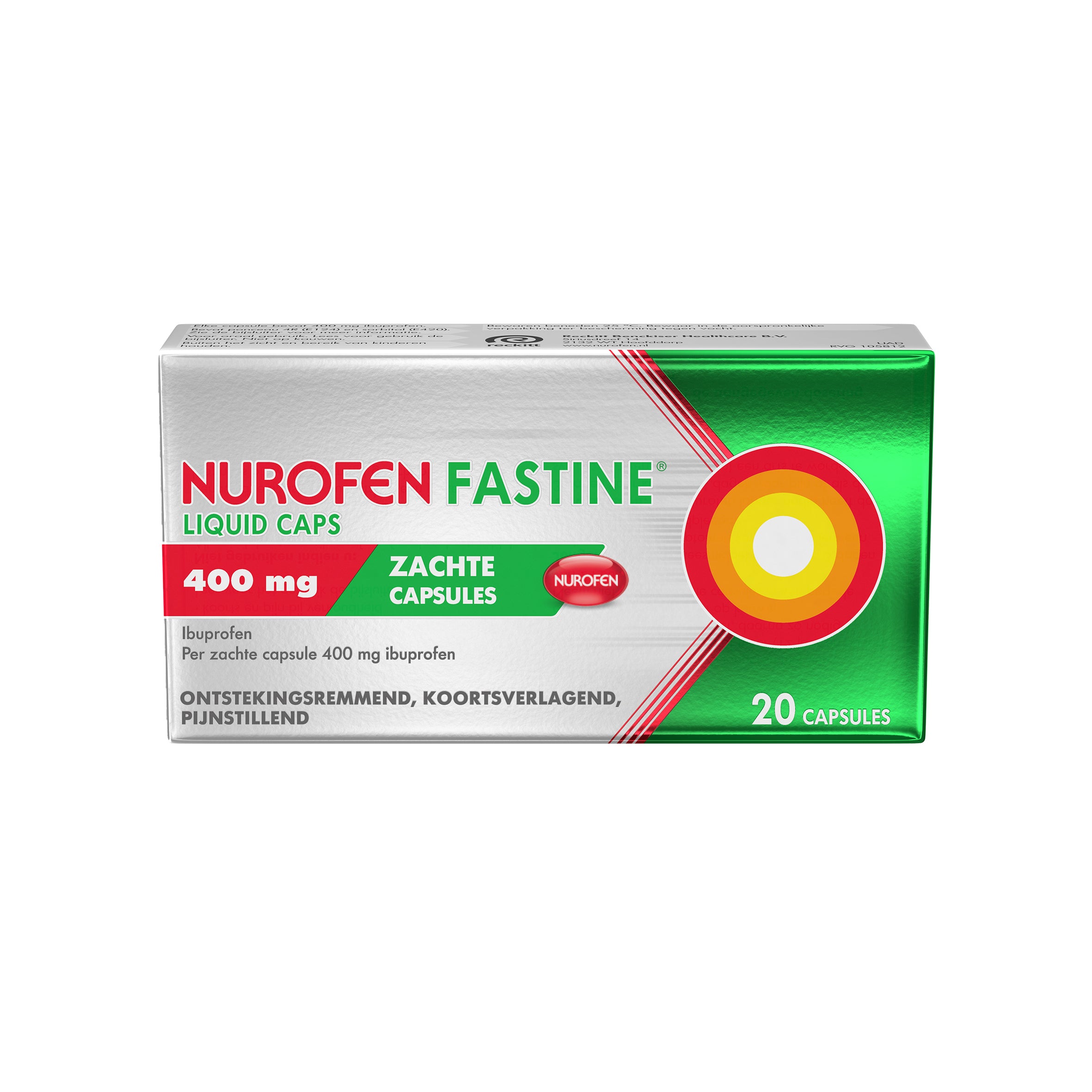 Nurofen Fastine liquid caps 400 mg 20 Capsules