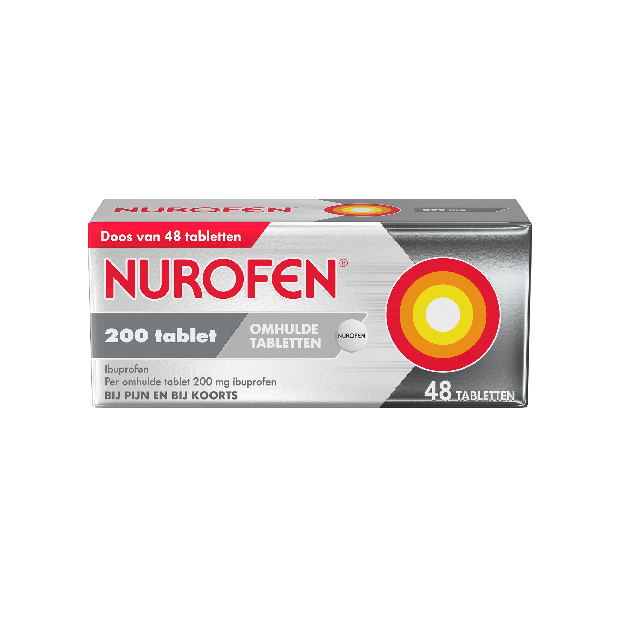 Nurofen Ibuprofen omhulde tabletten 200mg 48 Tabletten