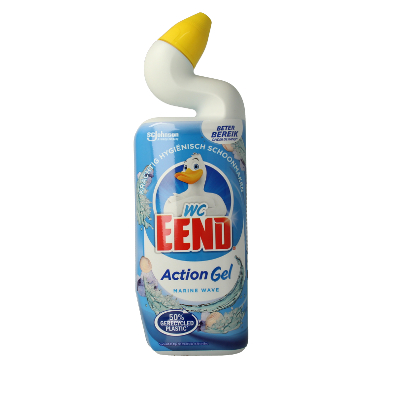 WC Eend Toiletreiniger action gel marine wave 750 Milliliter