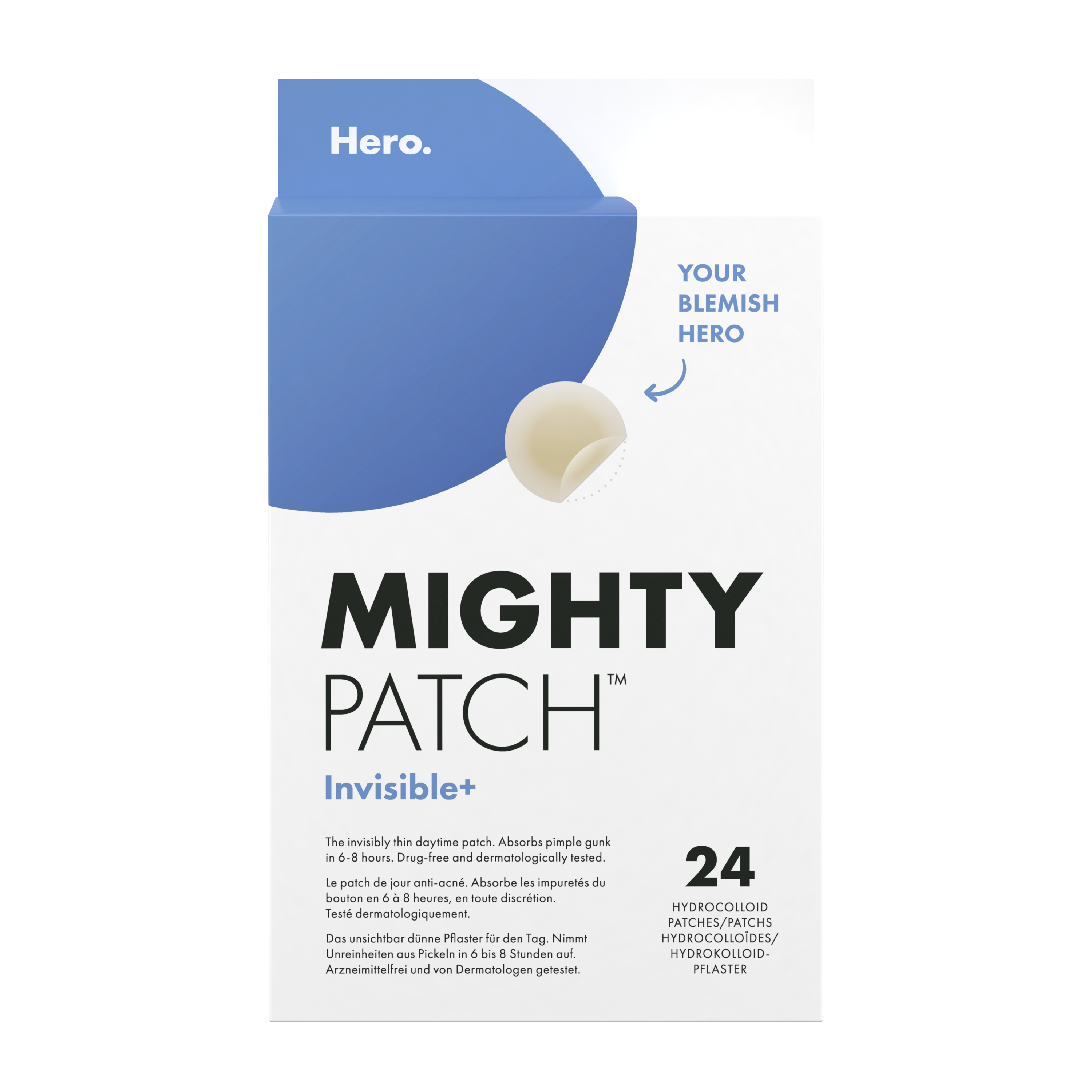 Hero Mighty patch invisible 24.00 Stuks