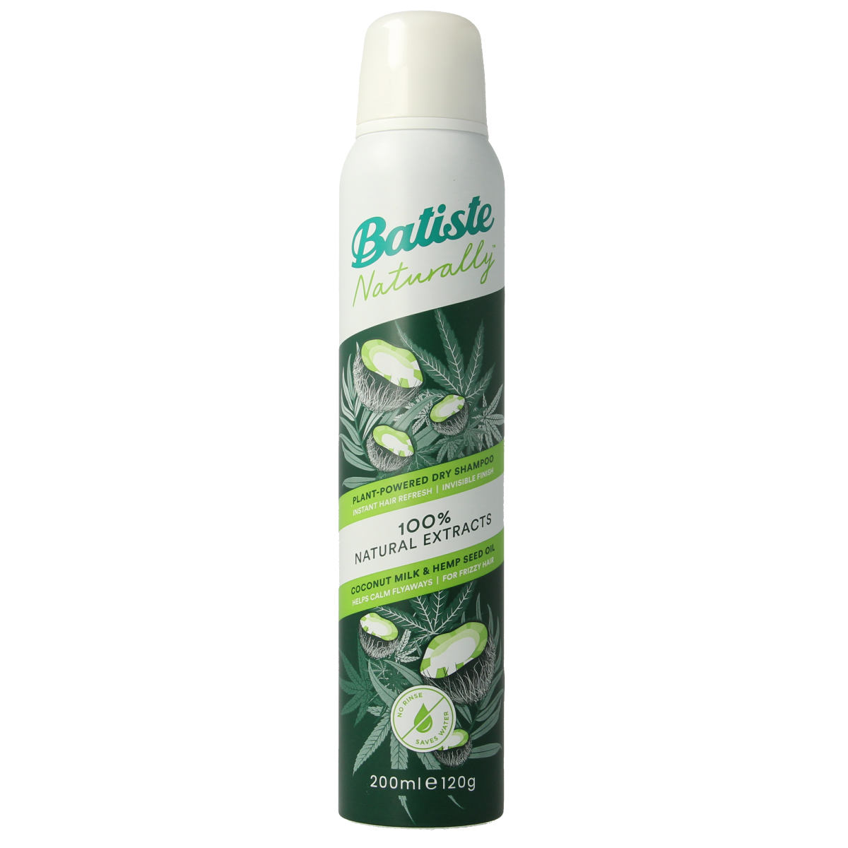 Batiste Droogshampoo coconut milk & hemp seed oil 200.00 Milliliter
