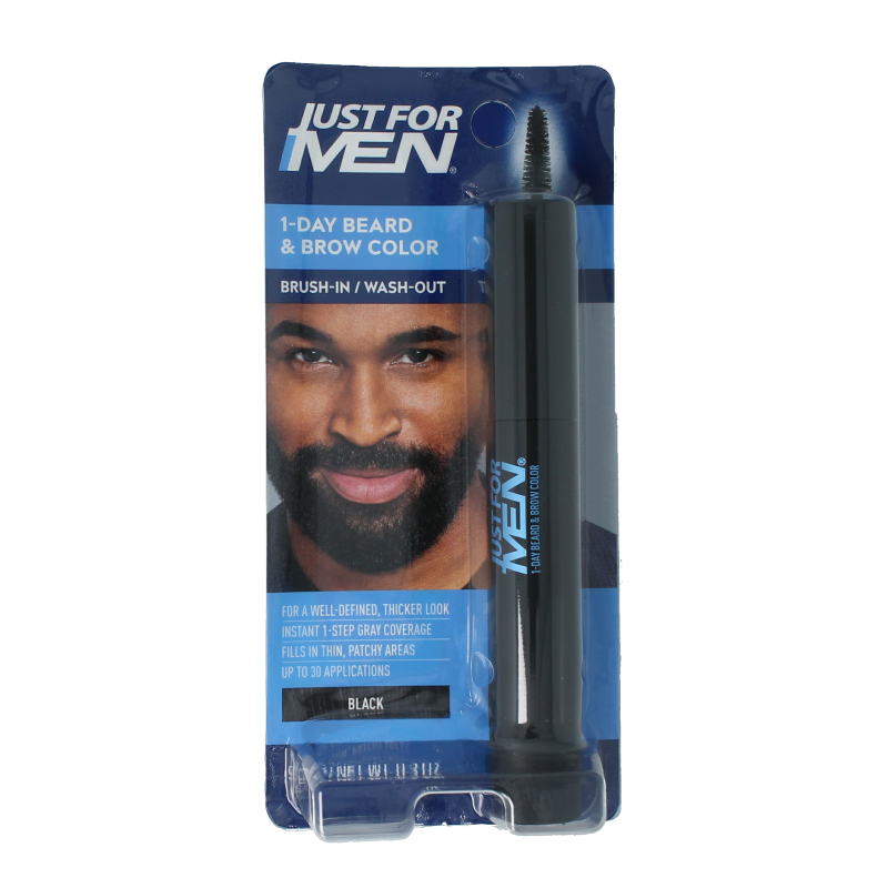 Just For Men Baard / wenkbrauw zwart 9 Milliliter