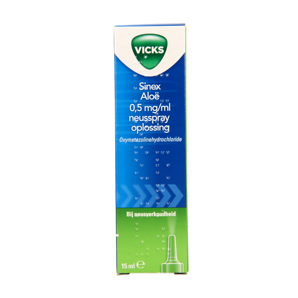 Vicks Sinex aloe neusspray 15.00 Milliliter