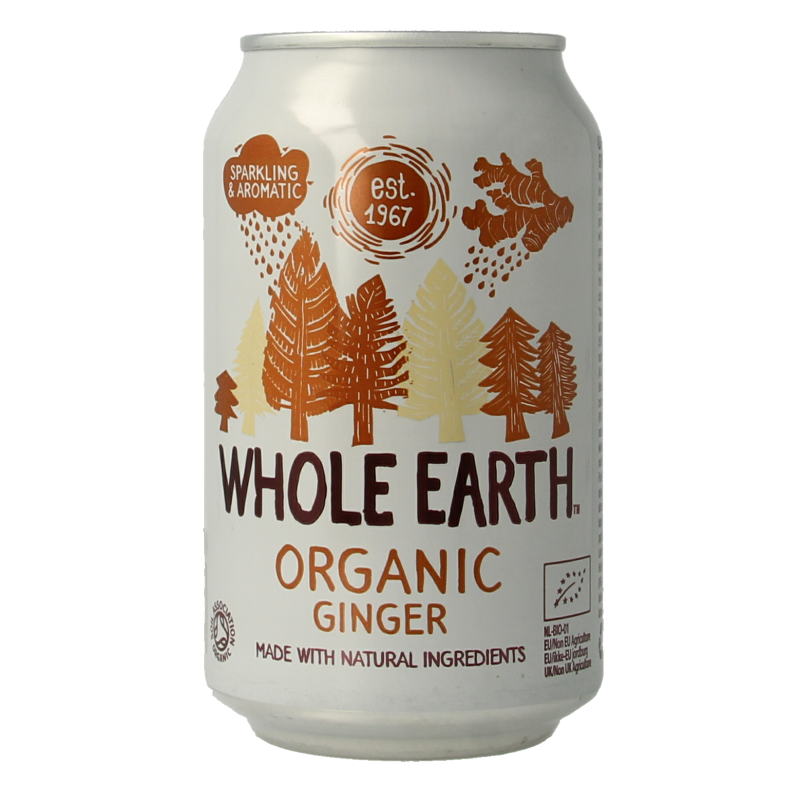 Whole Earth Sparkling ginger bio 330 Milliliter