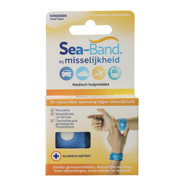 Sea Band Polsband kinderen blauw 1.00 Paar