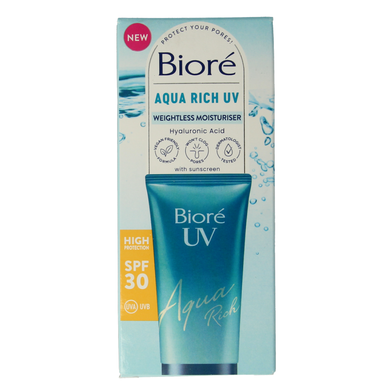 Biore Aqua moisturiser rich weightless SPF30 UV 50 Milliliter