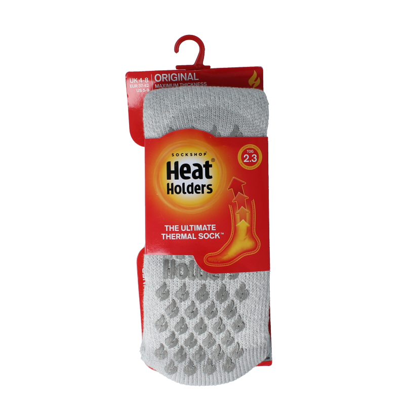 Heat Holders Anti slip socks silver grey 37-42 1 Paar