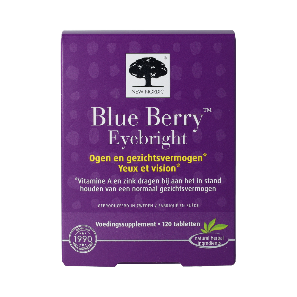 New Nordic Blue berry eyebright 120.00 Tabletten