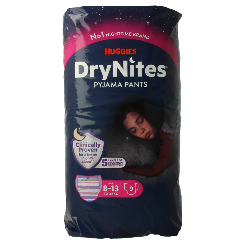 Huggies Drynites girl 8-13 jaar 9 Stuks