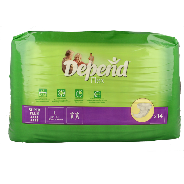Depend Flex super+ maat L 14.00 Stuks