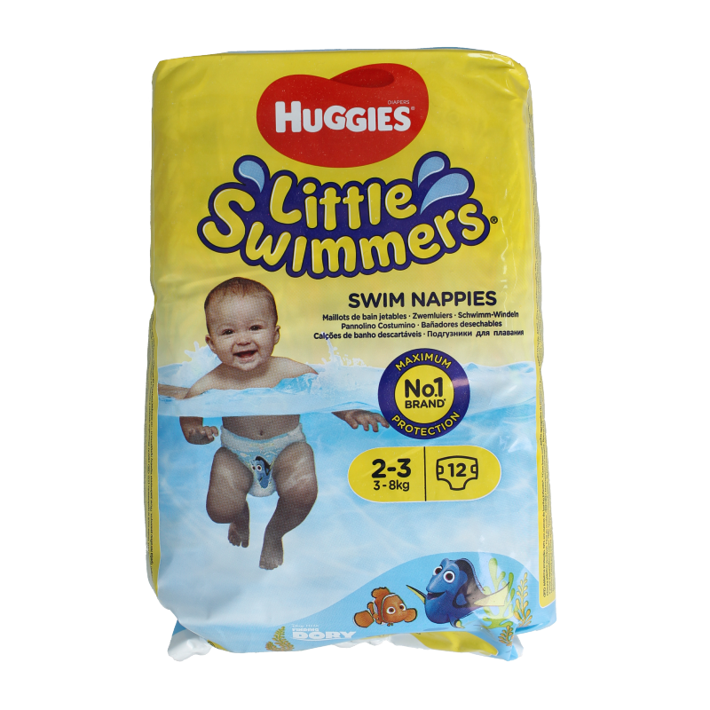 Huggies Little swimmers luiers 2-3 3-7 kg 12 Stuks
