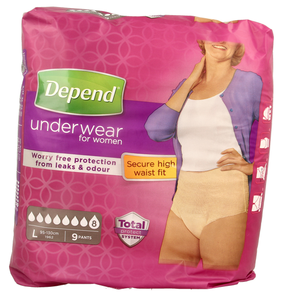 Depend Pants super maat L 9.00 Stuks