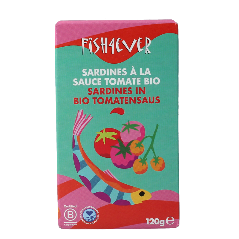 Fish 4 Ever Sardines in tomatensaus 120 Gram