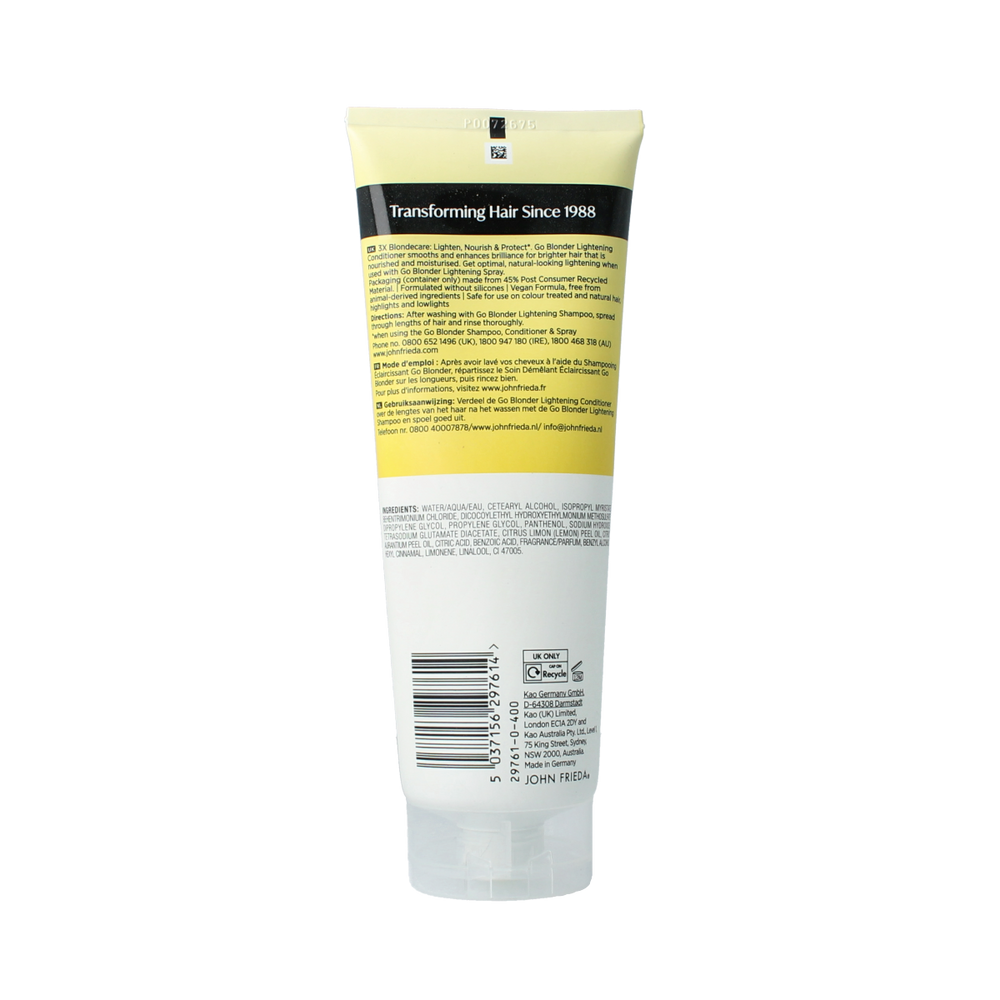 John Frieda Go blonder lightening conditioner 250.00 Milliliter